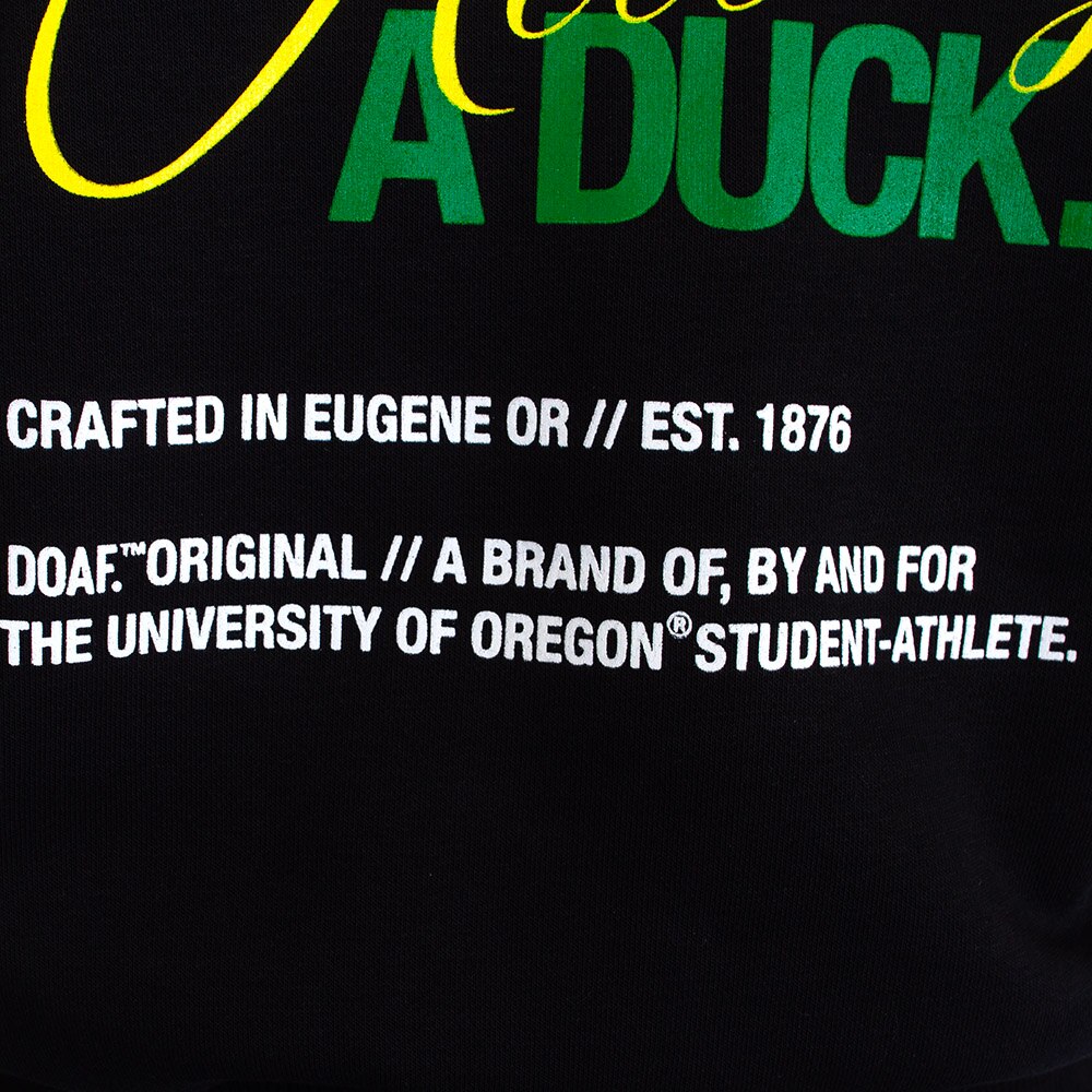Classic Oregon O, Nike, Black, Pullover, Cotton Blend, Women, Ducks of a Feather, Phoenix, Fleece, 1/4-zip, Sweatshirt, 915231
